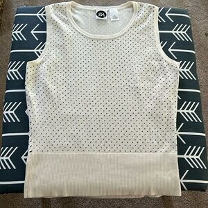 Polka dot sleeveless top